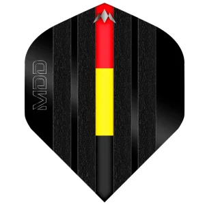 Mission | Solo Dart Flights - 100 Micron - Standard No2 - Mike De Decker - Black